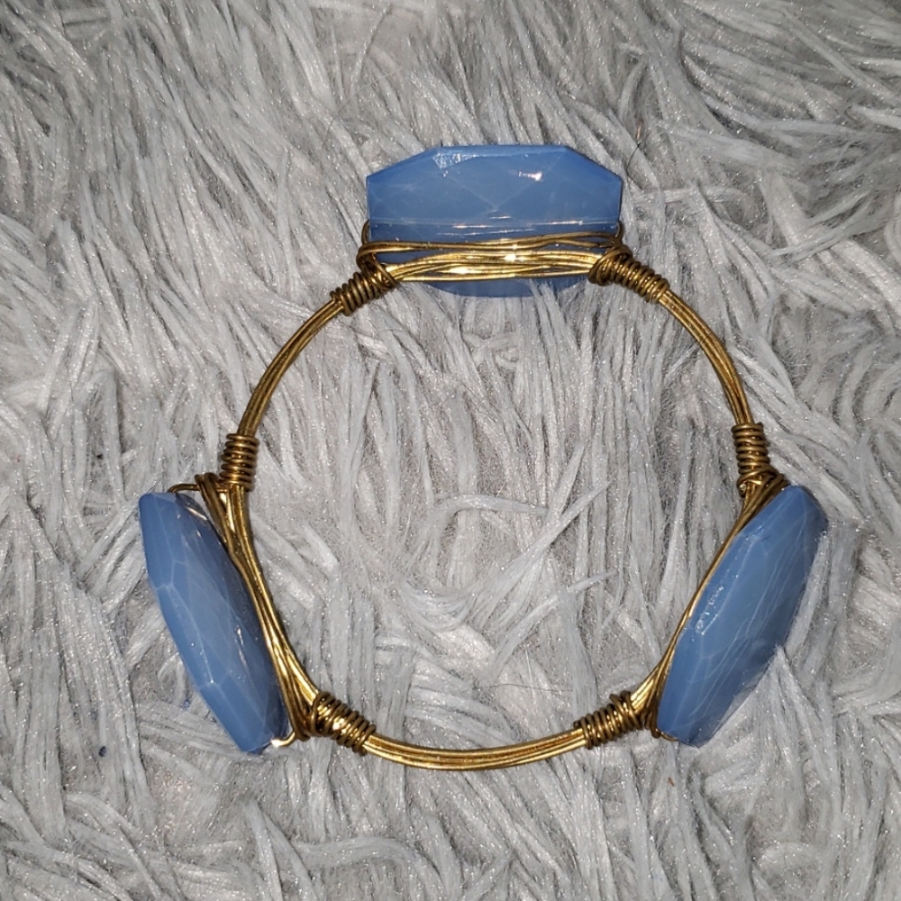 Gold and Blue Bracelet